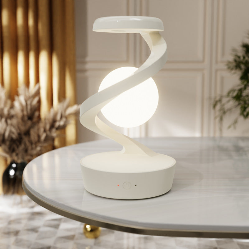 Rotating Moon Desk Lamp With Phone Wireless Charging - TDS INC