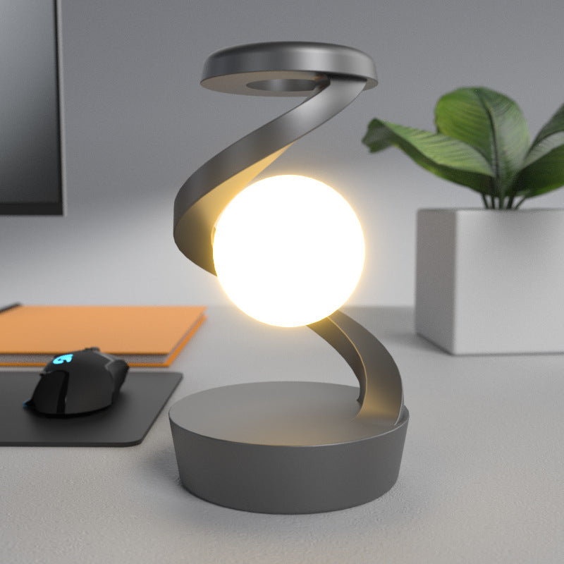 Rotating Moon Desk Lamp With Phone Wireless Charging - TDS INC