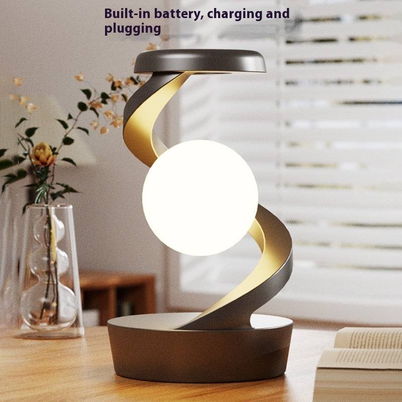 Rotating Moon Desk Lamp With Phone Wireless Charging - TDS INC